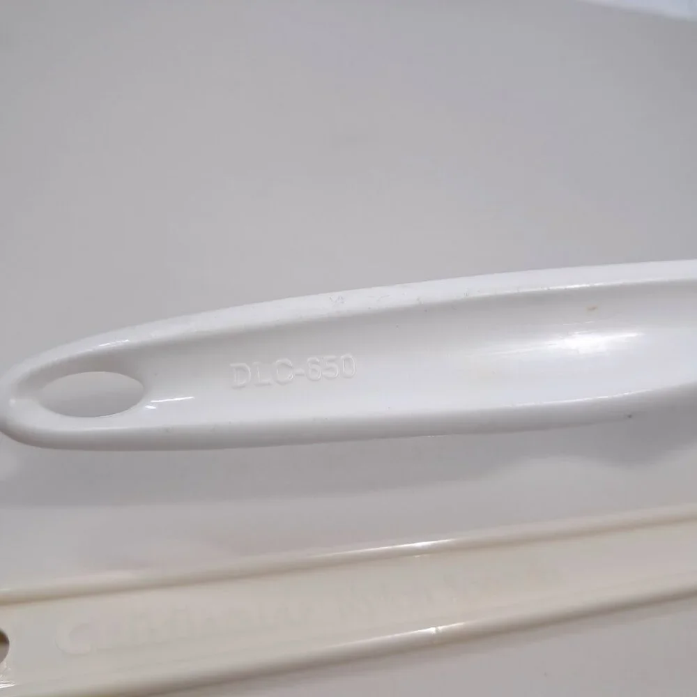 Cuisinart set 2 Nylon Spatula‎ Bowl Scraper made Japan off white almond DLC-650